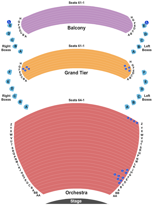 Whitney Hall Beauty and the Beast Seating Chart